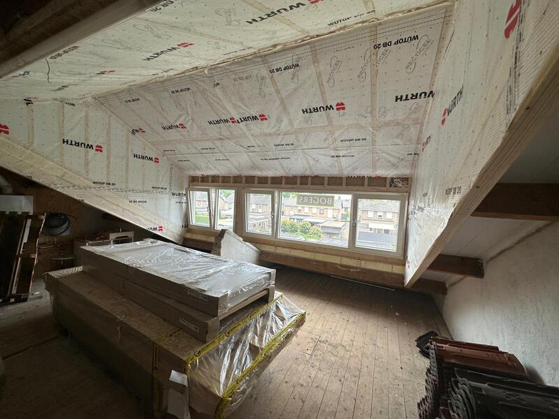 ruimtewinst goed zichtbaar aan de binnenzijde nokverhoging